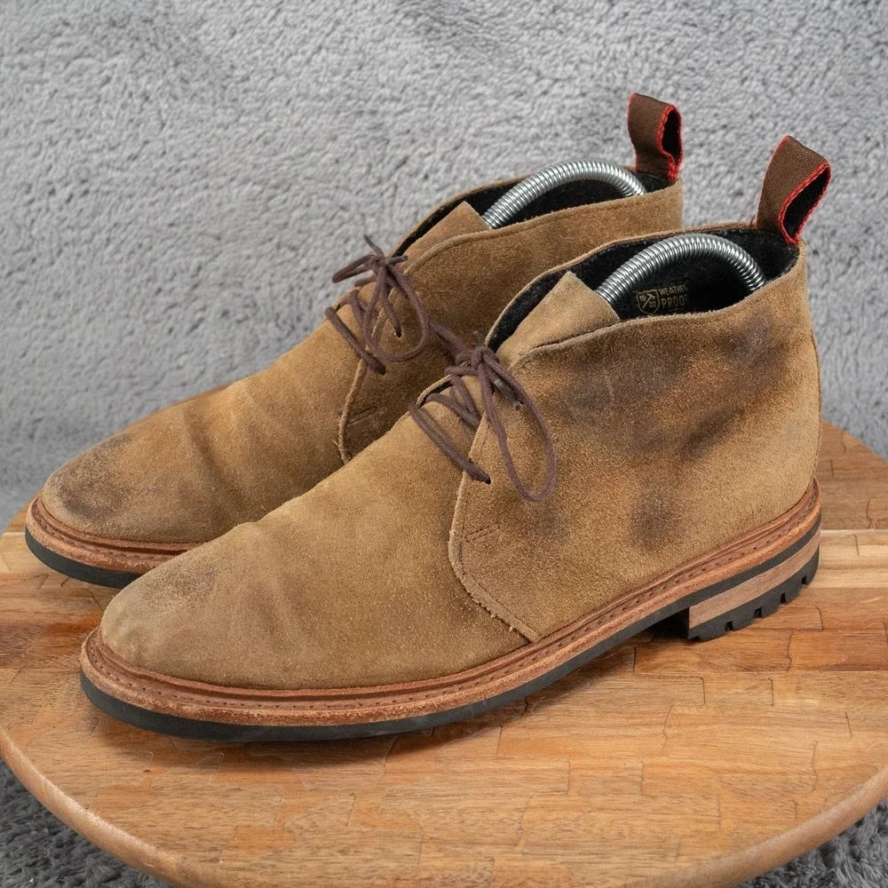 Allen Edmonds Surrey 3087‎ WeatherProof Brown Suede Chukka Boots Mens Size 7.5 D